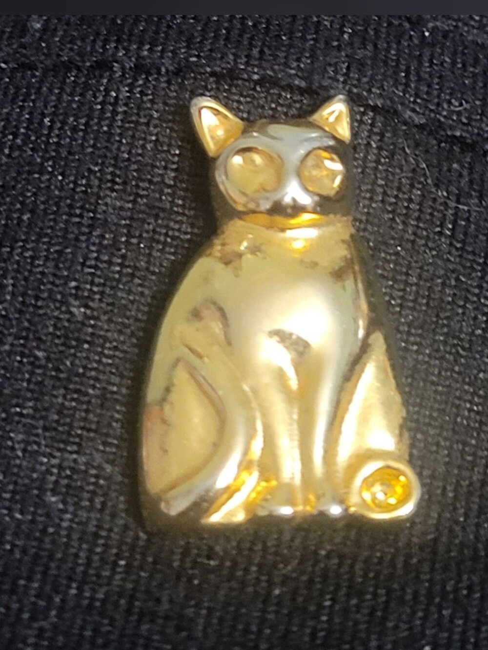 Vintage Set of 2 Cat Lapel Pins - Picture 2 of 5